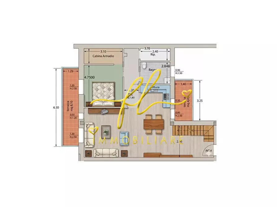 appartamento in vendita a Cecina