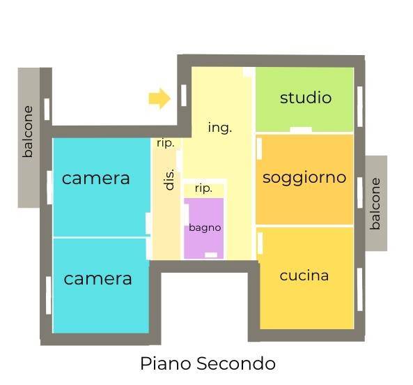 appartamento in vendita a Cecina