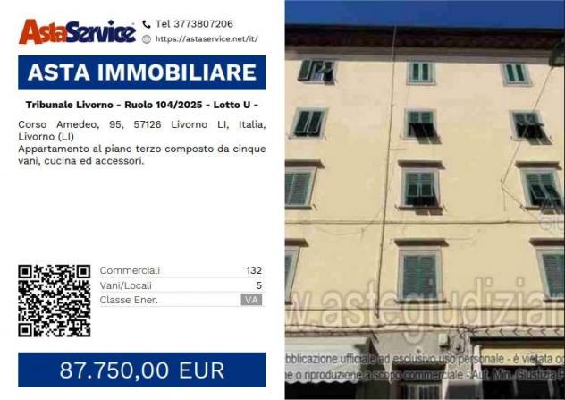 appartamento in vendita a Livorno