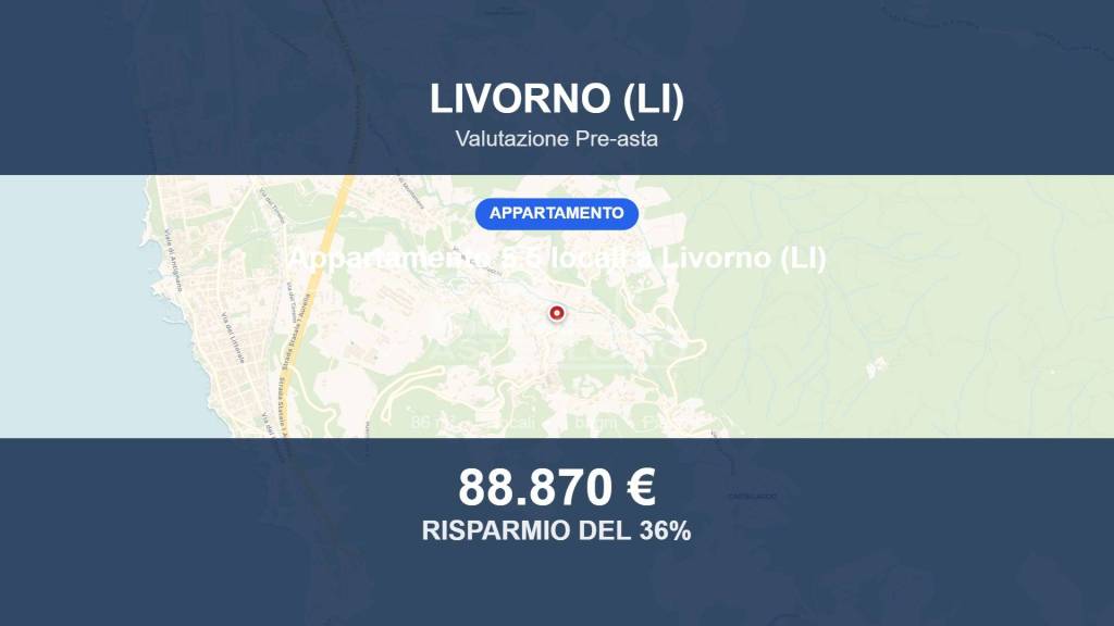 appartamento in vendita a Livorno in zona Montenero
