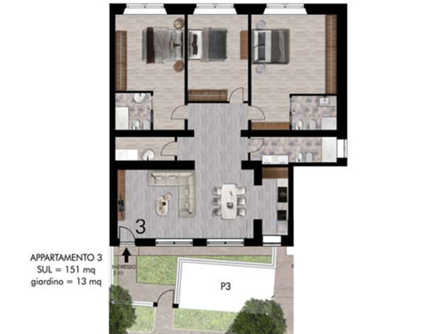 appartamento in vendita a Piombino in zona Fiorentina