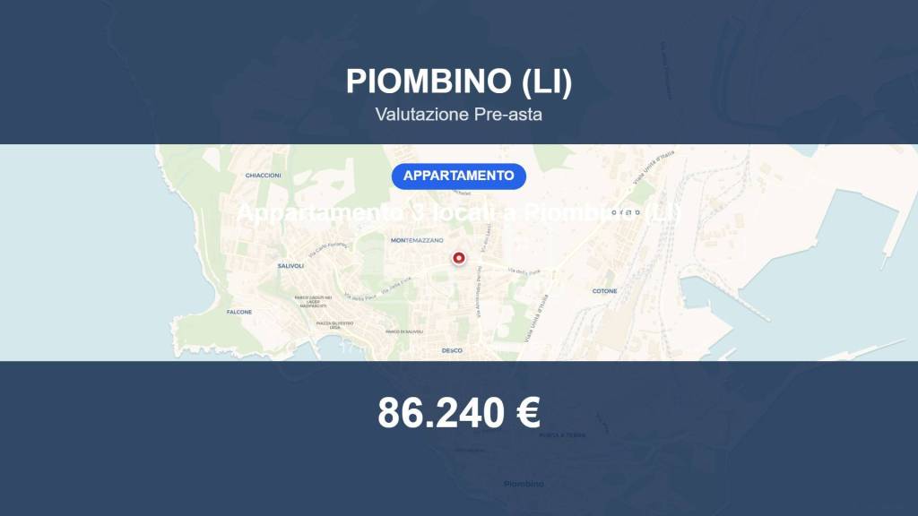 appartamento in vendita a Piombino in zona Gagno
