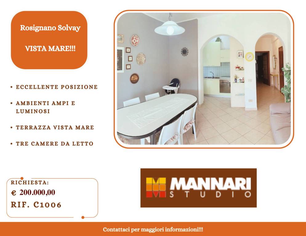 appartamento in vendita a Rosignano Marittimo in zona Rosignano Solvay