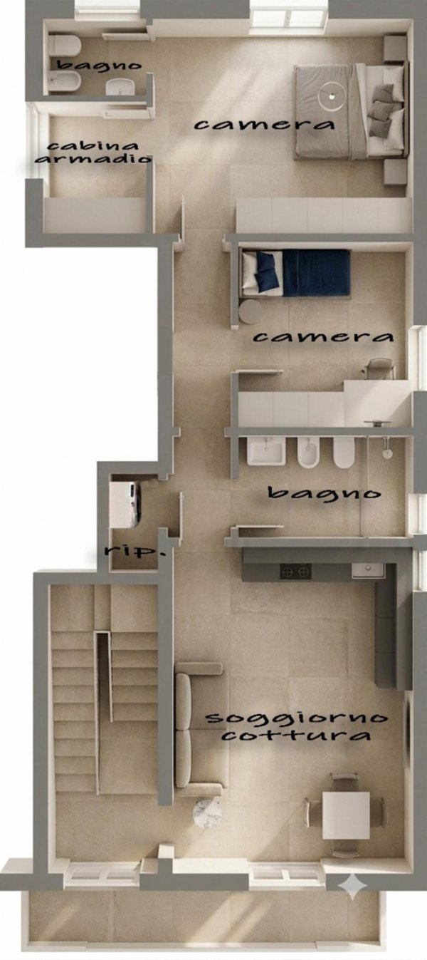 appartamento in vendita a Rosignano Marittimo in zona Rosignano Solvay