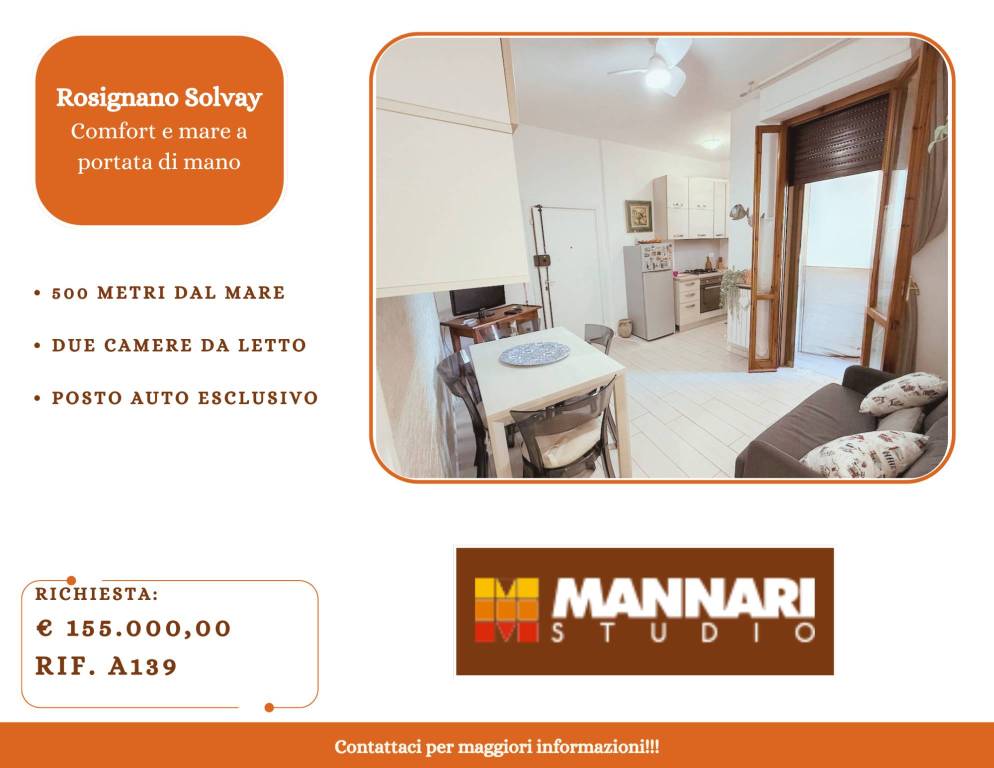 appartamento in vendita a Rosignano Marittimo in zona Rosignano Solvay
