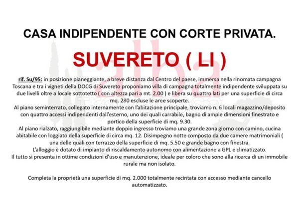 casa indipendente in vendita a Suvereto