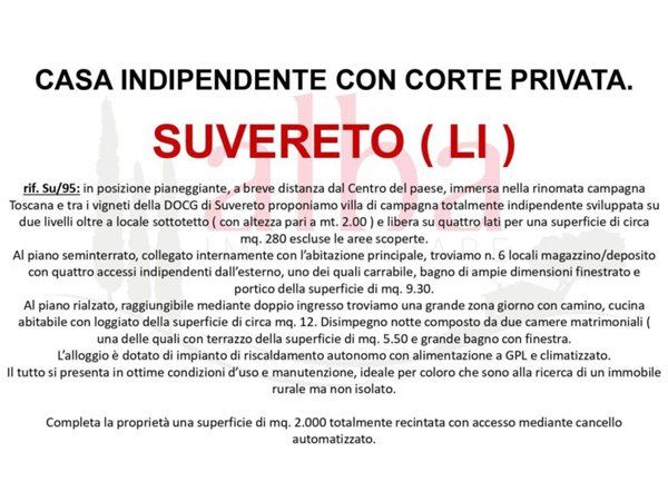 casa indipendente in vendita a Suvereto