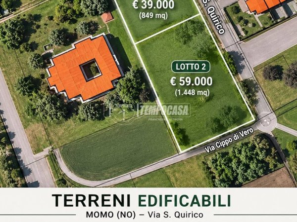 terreno edificabile in vendita a Momo
