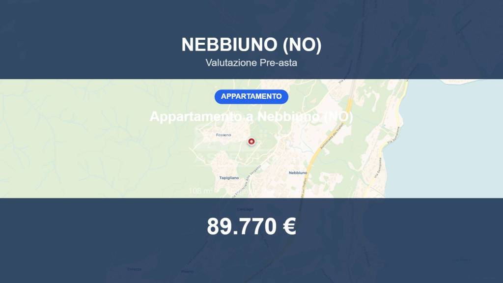 appartamento in vendita a Nebbiuno in zona Fosseno
