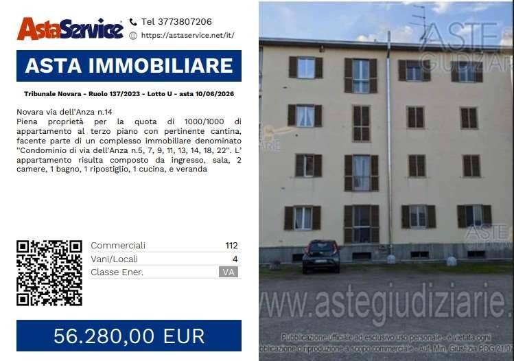 appartamento in vendita a Novara in zona Centro Città
