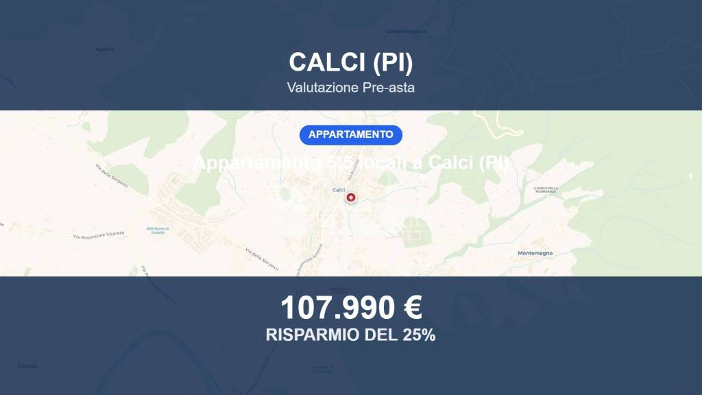 appartamento in vendita a Calci in zona Villa