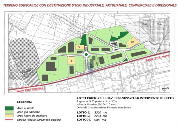 terreno edificabile in vendita a Calcinaia