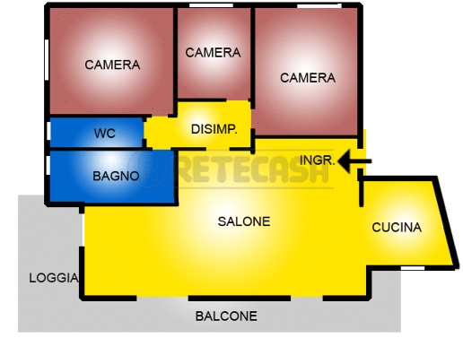 appartamento in vendita a Calcinaia