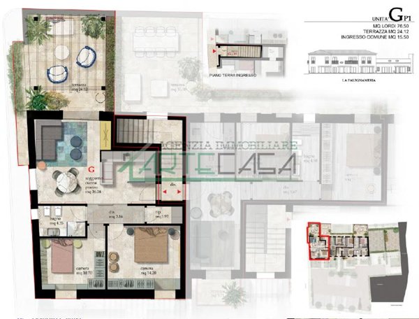 appartamento in vendita a Cascina