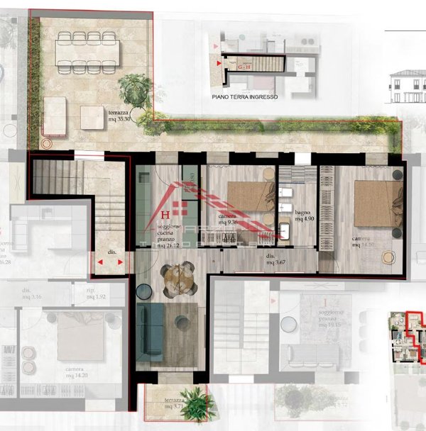 appartamento in vendita a Cascina
