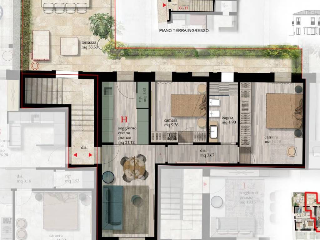 appartamento in vendita a Cascina