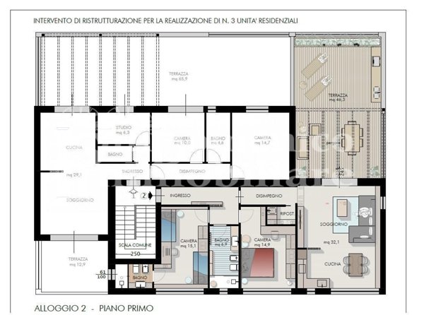 appartamento in vendita a Cascina