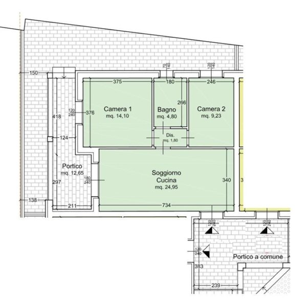 appartamento in vendita a Cascina