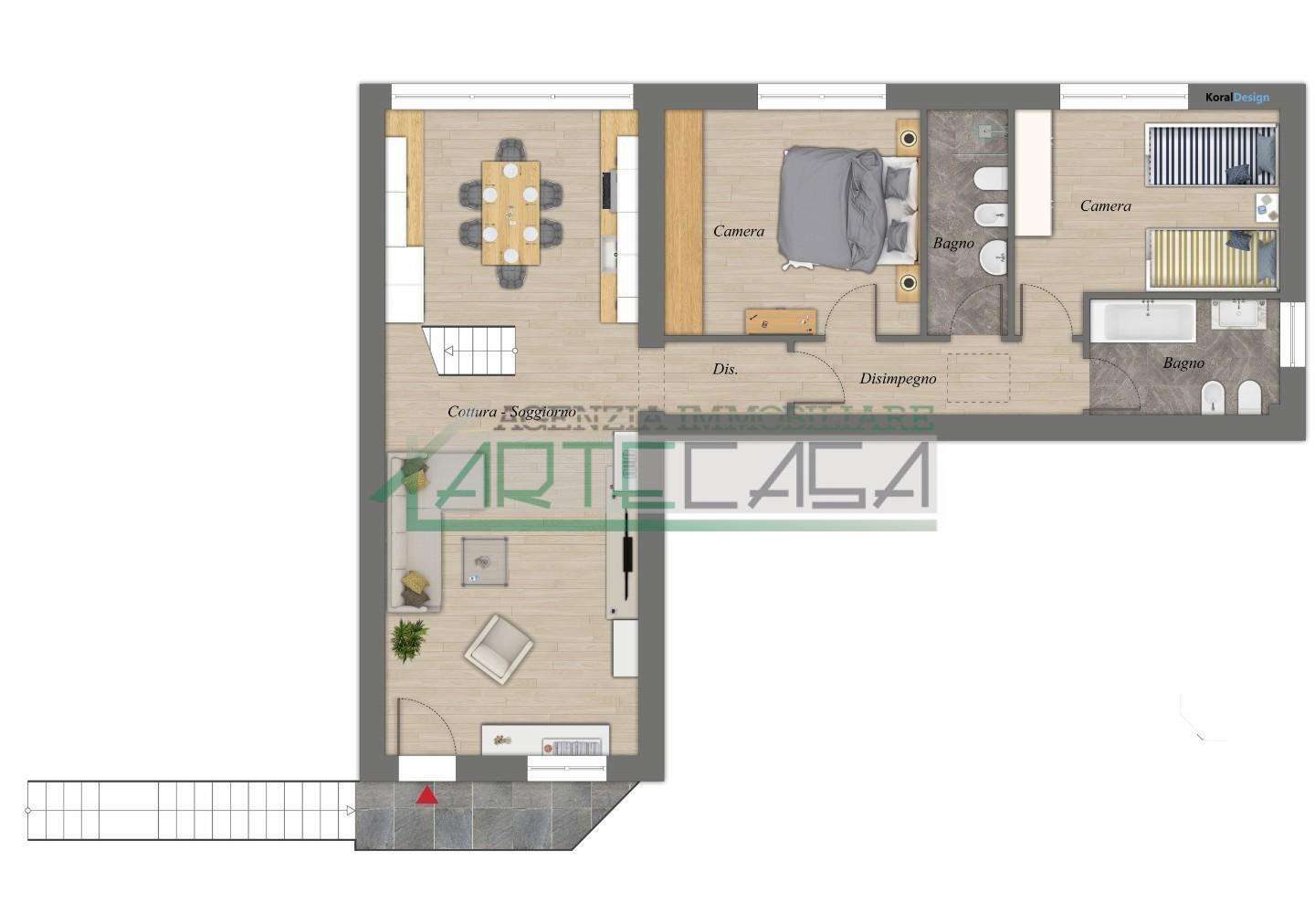 appartamento in vendita a Cascina