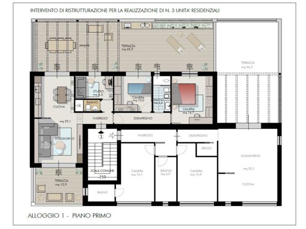 appartamento in vendita a Cascina