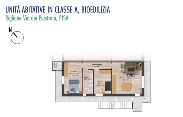 appartamento in vendita a Cascina