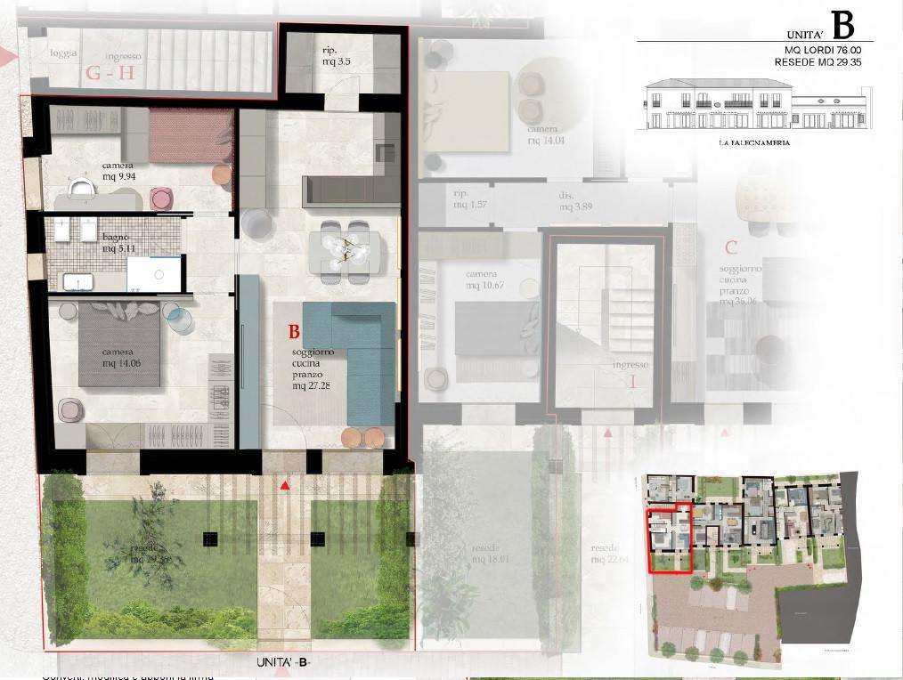 appartamento in vendita a Cascina