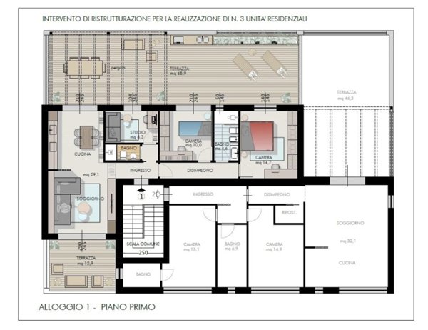 appartamento in vendita a Cascina