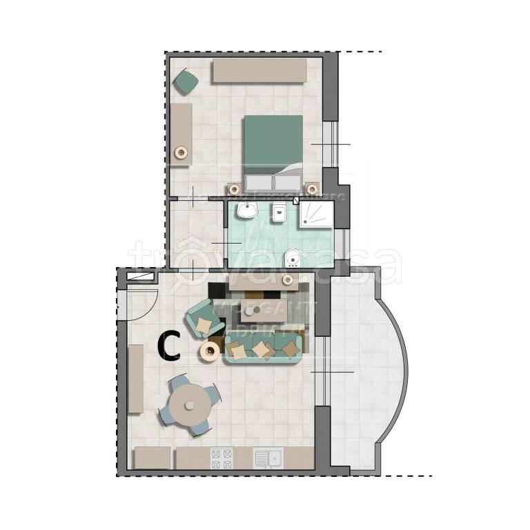 appartamento in vendita a Cascina