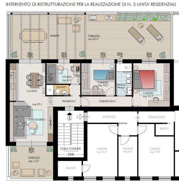 appartamento in vendita a Cascina