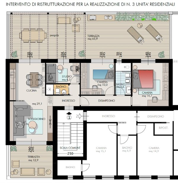 appartamento in vendita a Cascina