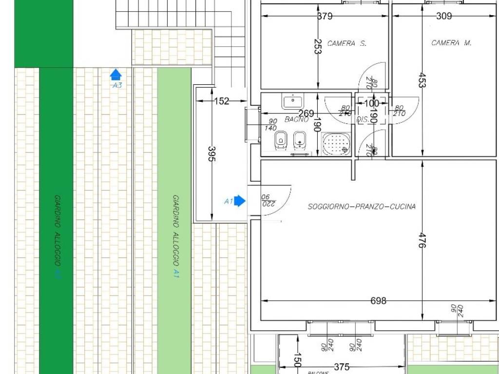 appartamento in vendita a Cascina in zona Visignano