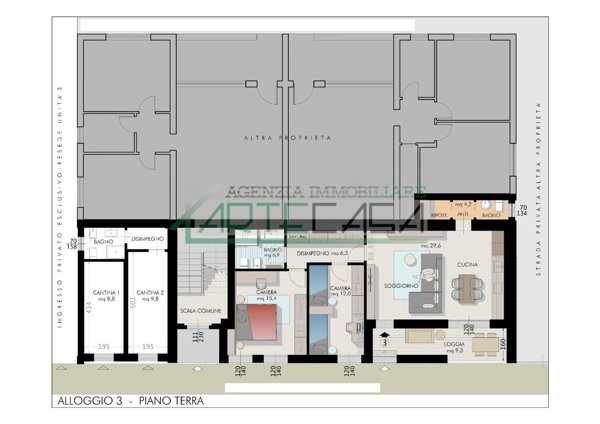 appartamento in vendita a Cascina