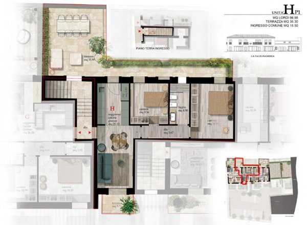 appartamento in vendita a Cascina