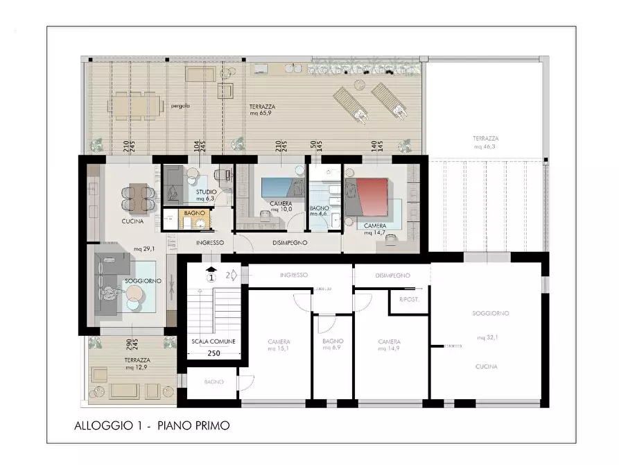 appartamento in vendita a Cascina