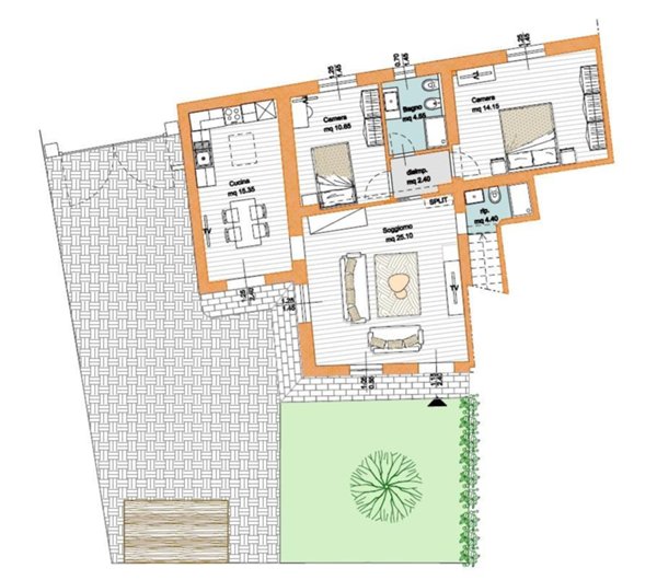 appartamento in vendita a Cascina