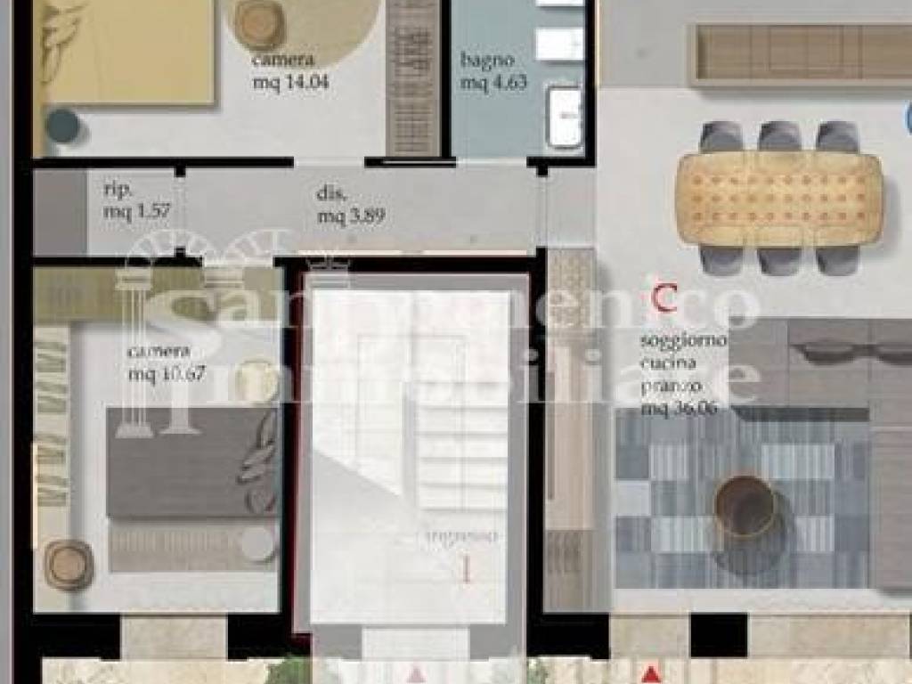 appartamento in vendita a Cascina