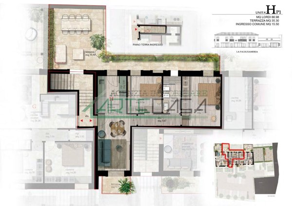 appartamento in vendita a Cascina