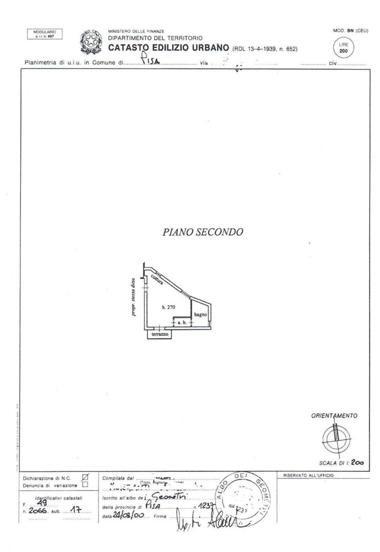 appartamento in vendita a Cascina in zona Musigliano