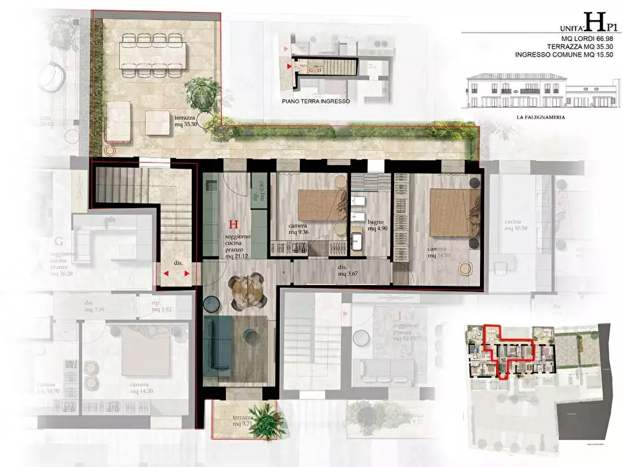 appartamento in vendita a Cascina