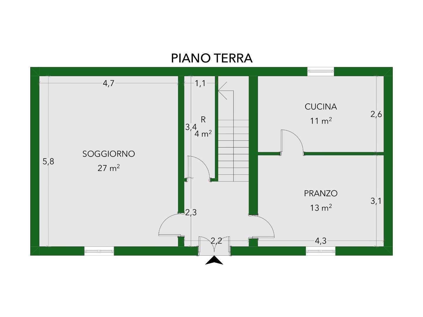 appartamento in vendita a Cascina in zona Marciana