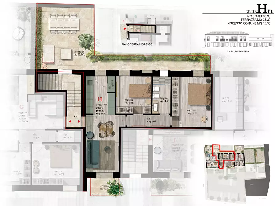 appartamento in vendita a Cascina in zona Marciana