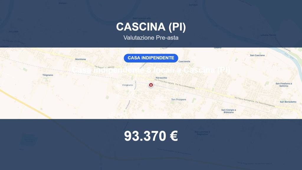 casa indipendente in vendita a Cascina in zona Navacchio
