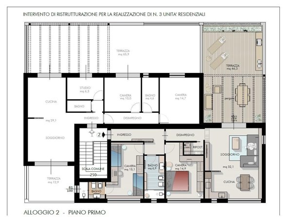 appartamento in vendita a Cascina in zona Marciana