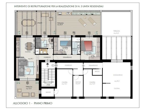 appartamento in vendita a Cascina in zona Marciana