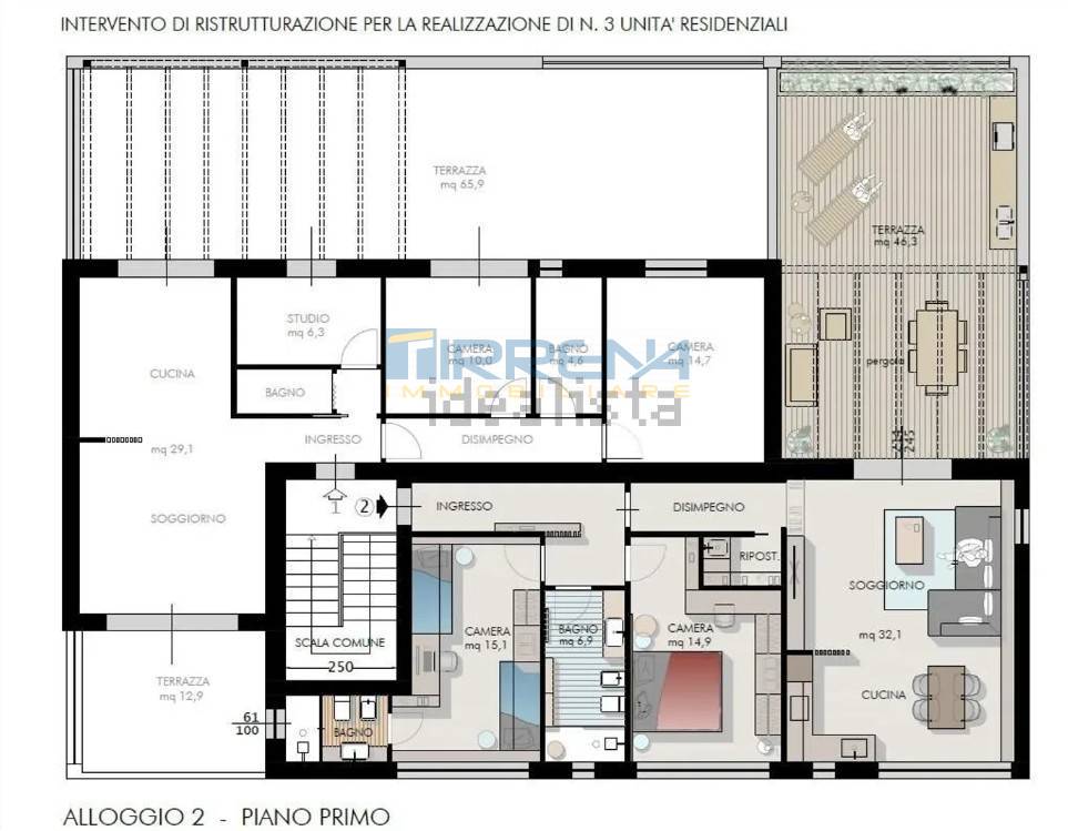 appartamento in vendita a Cascina in zona Marciana