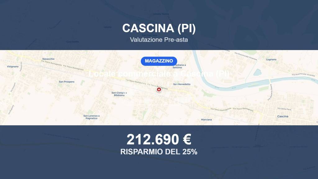 locale commerciale in vendita a Cascina in zona San Frediano a Settimo