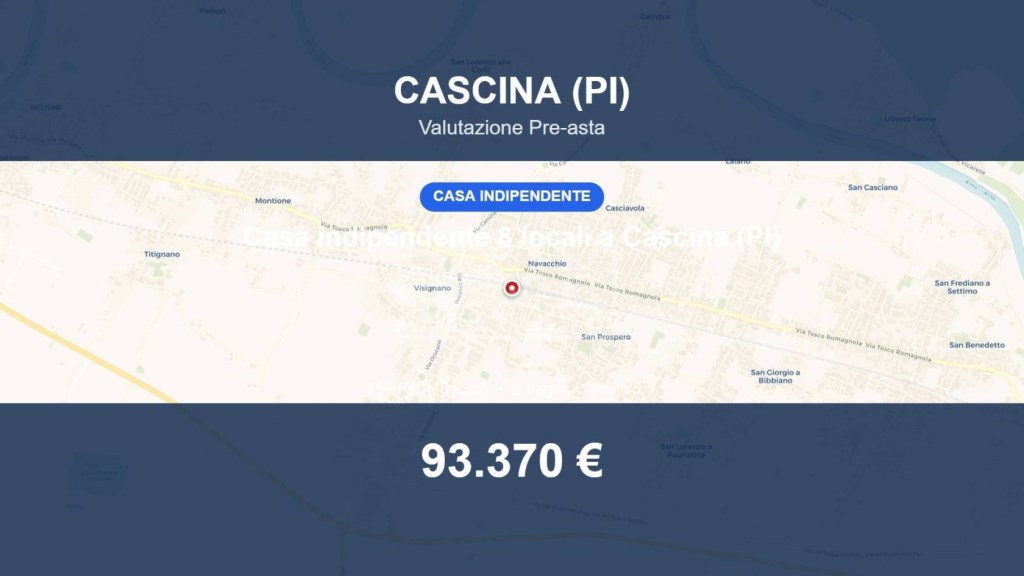 casa indipendente in vendita a Cascina in zona Navacchio