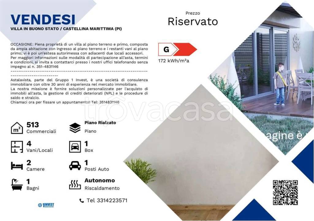 casa indipendente in vendita a Castellina Marittima