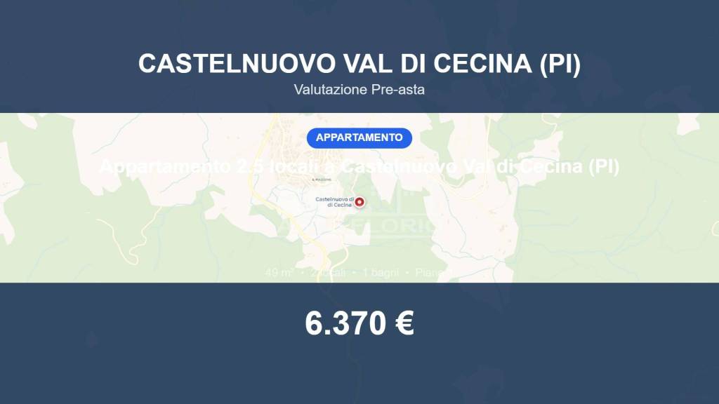 appartamento in vendita a Castelnuovo di Val di Cecina