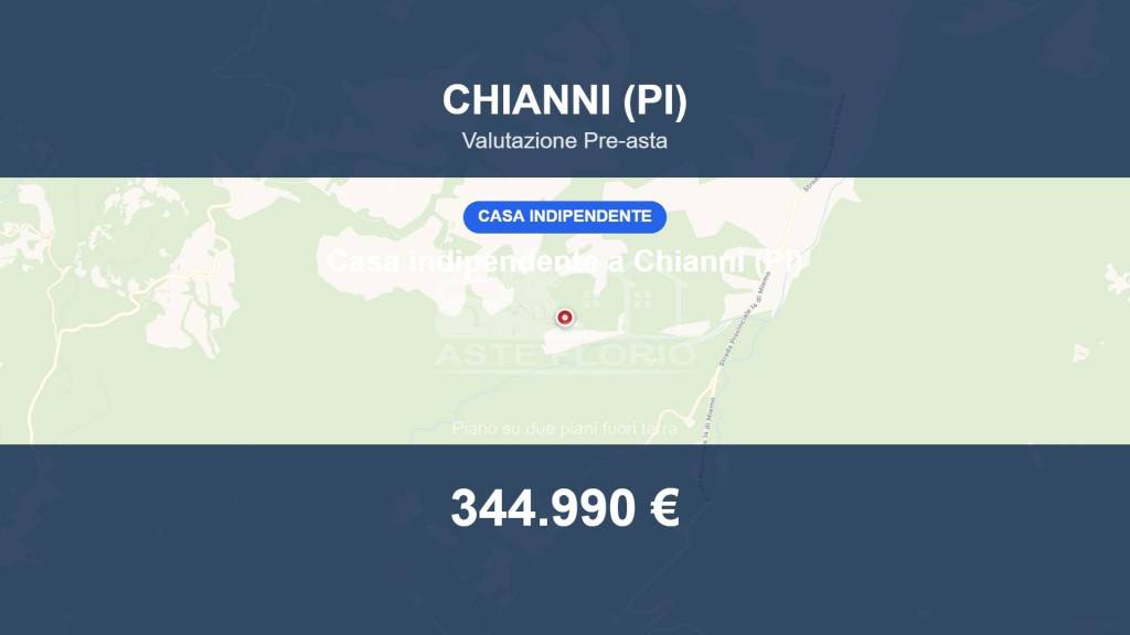 casa indipendente in vendita a Chianni in zona La Pieve